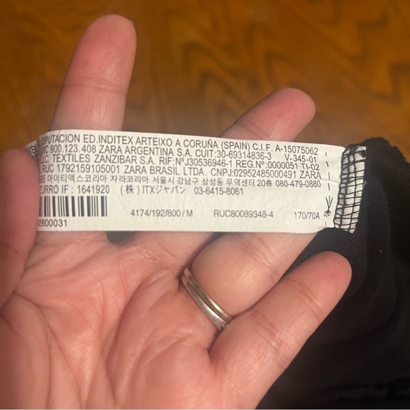 Zara Elastic Waist Slouchy Dropped Crotch Harem Pull on Pants in Black Sz M - Picture 9 of 15